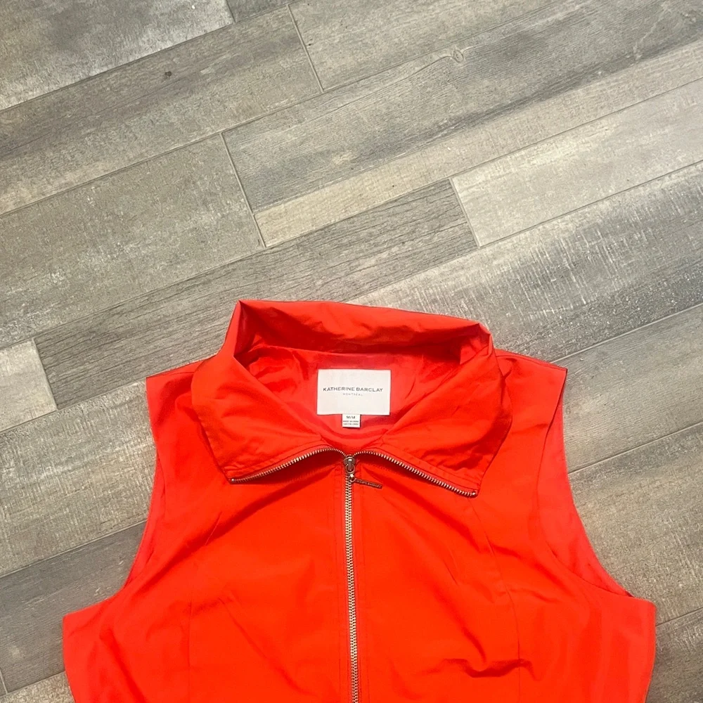 Katherine Barclay Vivid Orange Zip Jacket - Picture 3 of 9